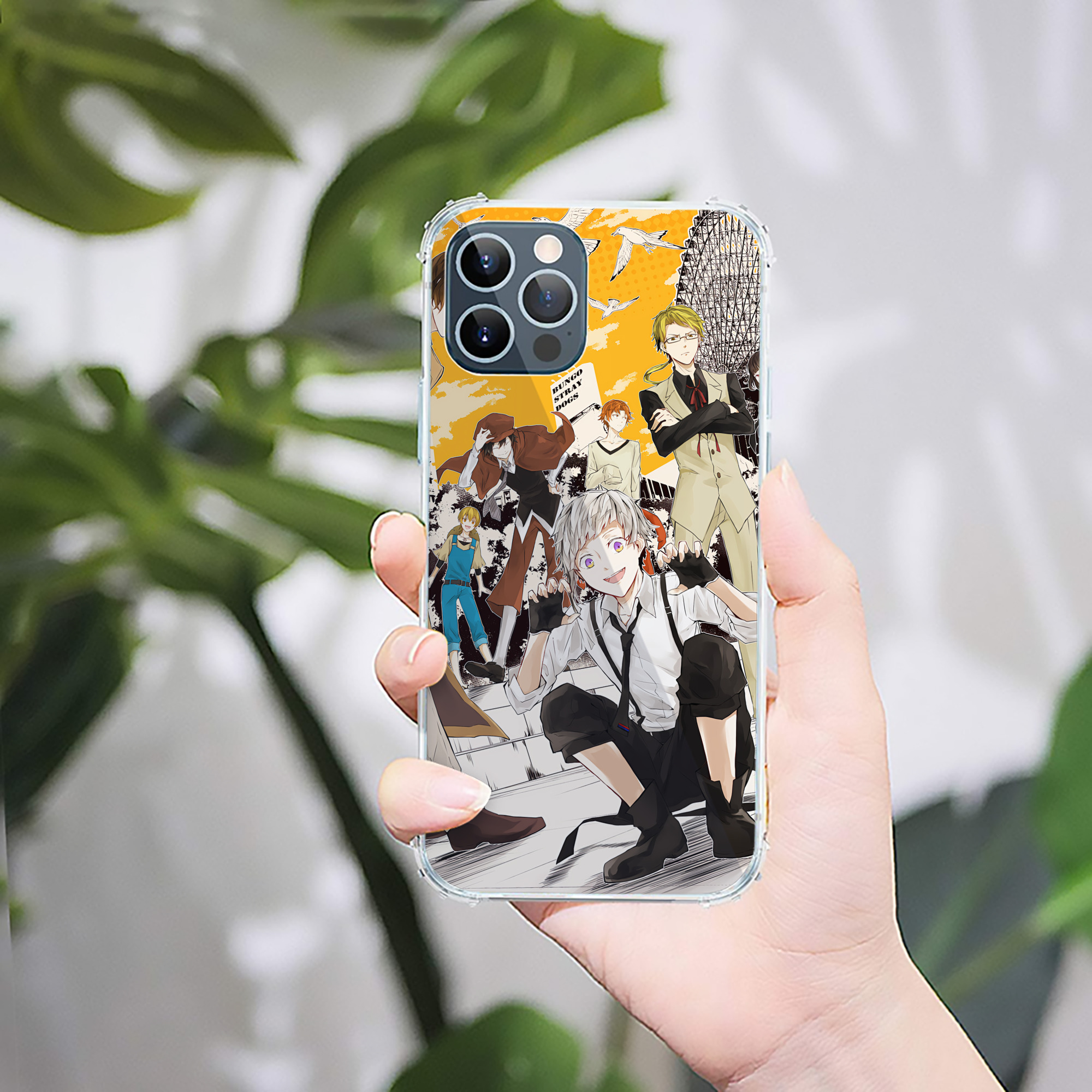 （画像用） 文豪ストレイドッグス Bungo Stray Dogs 【iPhone 12シリーズ対応】透明スマホケース（クリアソフトケース）